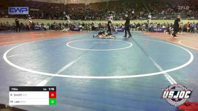 70 lbs Round Of 16 - Rhett Smith, Hinton Takedown Club vs Mason Lee, ReZults Wrestling