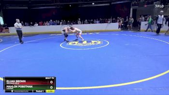 138 lbs Champ. Round 1 - Elijah Brown, Williams Field vs Mahlon Pobstman, Casteel