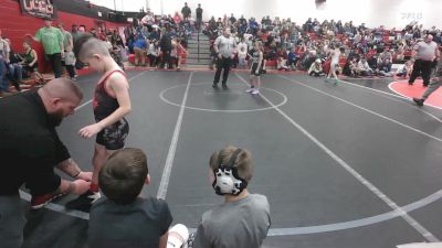 52-56 lbs Round 3 - Carter Yommer, Meyersdale vs Emmalyn Keefer, North Star