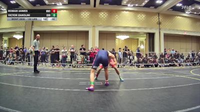 132 lbs Consi Of 16 #1 - Roman Jaimes, Mwc vs Victor Zanolini, Christopher Columbus HS