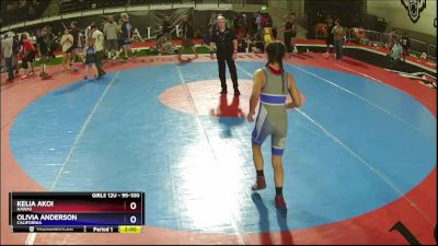 95-100 lbs Round 2 - Kelia Akoi, Hawaii vs Olivia Anderson, California