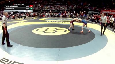 G-110 lbs Semifinal - Noel Reinhart, G-Rossford vs Cami Leng, G-Marysville