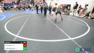 112 lbs Rr Rnd 4 - Kaleb Proctor, Henryetta Knights Wrestling Club vs Xander Montgomery, Sallisaw Takedown Club