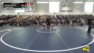 75 lbs Champ. Round 1 - Dexter Zalewski, Perry Youth Wrestling Club vs Caiden Cruz, Phantom Wrestling Club