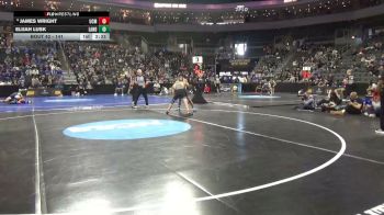 141 lbs Champ. Round 1 - Elijah Lusk, Lander vs James Wright, Central Mo.