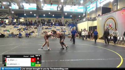 285 lbs 3rd Place Match - George Allen, Landon School vs Gabriel Johnson, Landon School