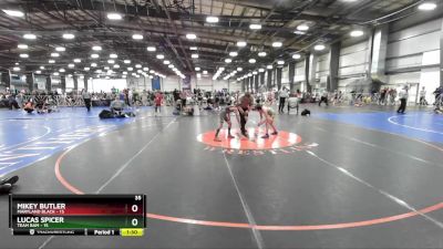 72 lbs Rd# 10- 4:00pm Saturday Final Pool - Mikey Butler, Maryland BLACK vs Lucas Spicer, Team BAM