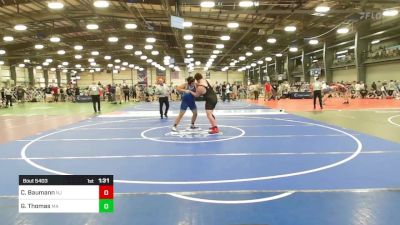 285 lbs Round Of 64 - Cameron Baumann, NJ vs Gabriel Thomas, MA