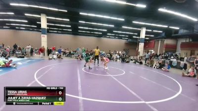 110 lbs Round 2 - Tessa Urias, ReZults Wrestling vs Juliet A Zayas-Vazquez, Fort Polk Wrestling