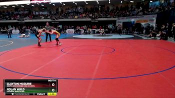 160 lbs Quarterfinal - Clayton McGuire, South Anchorage High School vs Nolan Wald, Lathrop Wrestling