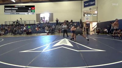 285 lbs Cons. Semi - Xander Firm, Cal State Bakersfield vs Joseph Chavez, Rio Hondo College