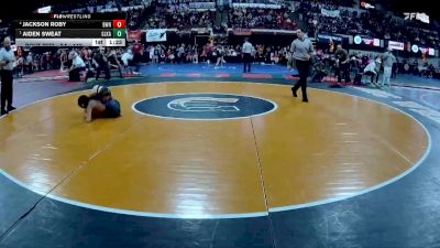 AA - 110 lbs Semifinal - Aiden Sweat, Glacier (Kalispell) vs Jackson Roby, Billings West