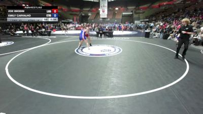 190 lbs Zoe Brodin, LAWA - Los Angles Wrestling Association vs Emily Carvalho, KTWA-Kings-Tulare Wrestling Association