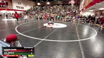 106 lbs Quarterfinal - Hudson Baker, Rawlins vs Ace Arnold, Saratoga