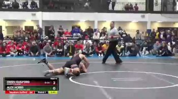 174 lbs Cons. Round 3 - Alex Hobbs, Wilmington College (oh) vs Owen Guilford, Olivet College