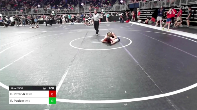 92 lbs Semifinal - Barry Ritter Jr, Team Oklahoma vs Ricardo Poolaw, NM ...