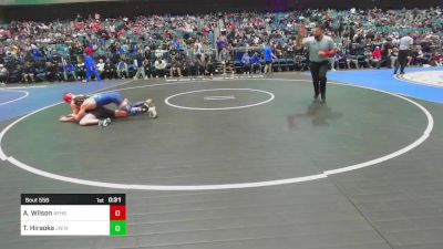 120 lbs Consi Of 32 #1 - Atreus Cougar Wilson, American Fork vs Tyler Hiraoka, JW North