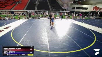 135 lbs Round 1 (16 Team) - Reina Barnes-Rubio, Oregon Blue vs Sofia Brown, Idaho 2