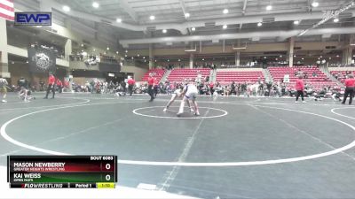 92 lbs Cons. Semi - Kai Weiss, Open Mats vs Mason Newberry, Greater Heights Wrestling