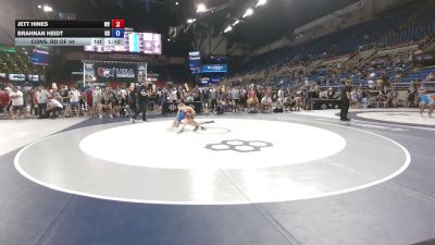 113 lbs Cons. Rd Of 64 - Jett Hines, West Virginia vs Brahnan Heidt, North Dakota