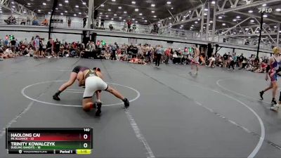 140 lbs Semis (4 Team) - Trinity Kowalczyk, Dueling Bandits vs Haolong Cai, PA Alliance