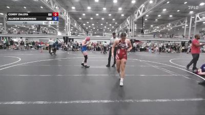 135 lbs Round 3 (6 Team) - Cordy Zalota, Kraken Dream Crushers vs Allison Zarnowski, PA West White