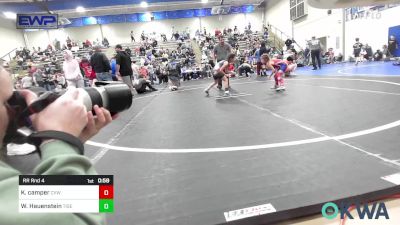 52-55 lbs Rr Rnd 4 - Kaidyn Camper, Caney Valley Wrestling vs Wrynlee Hauenstein, Tiger Trained Wrestling