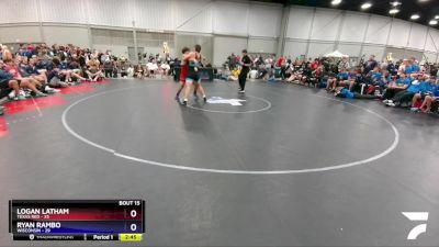 220 lbs Placement Matches (8 Team) - Logan Latham, Texas Red vs Ryan Rambo, Wisconsin