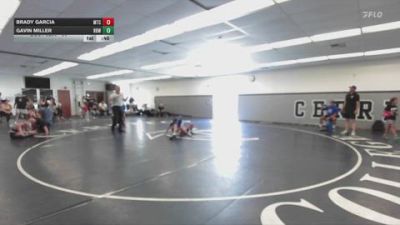 86 lbs Semifinal - Gavin Miller, Rancho Bernardo Wrestling vs Brady Garcia, Mantanona Training Center