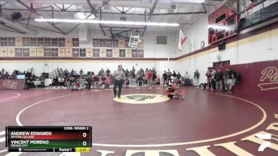 149 lbs Cons. Round 2 - Vincent Moreno, Fresno City vs Andrew Edwards, Skyline College