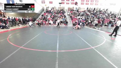 138 lbs Final - Brent Von Magnus, Bridgewater-Raynham vs Josiah Carney, Milford