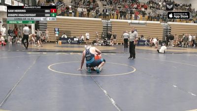141 lbs Consi Of 16 #2 - Joseph Knackstedit, Cornell vs Sam Herring, Unrostered