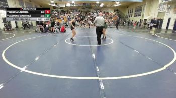 135 lbs Cons. Round 2 - Jasmine Martinez, Lakeside vs Danika Larsuel, Marina