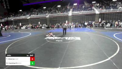 54 lbs Quarterfinal - Trace Abarca, Casper WC vs Bowen Hackbarth, Bozeman WC