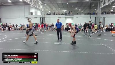 113 lbs Round 6 (8 Team) - Dylan Wright, New England Gold vs Anthony Severino, Town Wrestling VHW