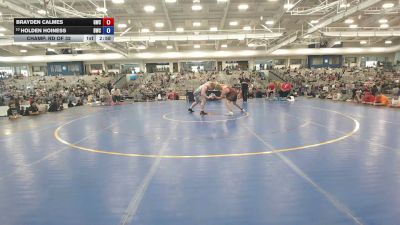215 lbs Champ. Rd Of 32 - Brayden Calmes, Glenrock Wrestling Club vs Holden Hoiness, Billings Wrestling Club