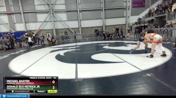 92 lbs Quarterfinal - Michael Baxter, Punisher Wrestling Company vs Donald (dj) Hetrick Jr, FordDynastyWrestlingClub
