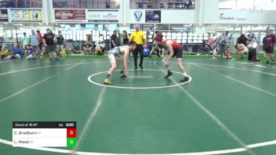 E-160 lbs Consi Of 16 #1 - Carter Bradburn, MI vs Logan Mead, NY