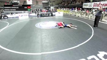 Cons. Round 2 - Roberto Gonzalez, Community Youth Center - Concord Campus Wrestling vs Joshua Haynes