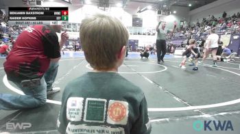 43 lbs Consolation - Benjamin Baxstrom, Warhorse Wrestling Club vs Raider Hopkins, Tulsa Blue T Panthers