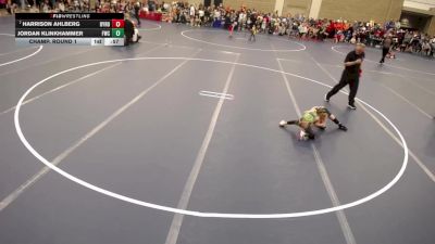8U - F Champ. Round 1 - Wade Ramacher, Anoka Youth Wrestling vs Carson Finn, Minnesota