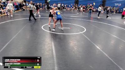 115 lbs Round 4 - Sawyer Swarm, Kearney vs Jade Stockton, North Platte Girls