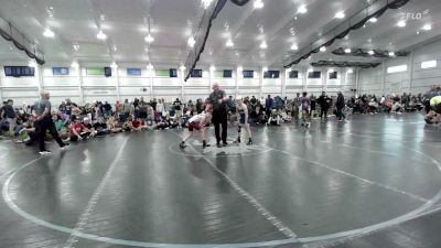 92 lbs Round Robin 2 - Mason Muster, Indiana Outlaws - EL vs Wyatt Johnson, Hoosiers Mafia - EL