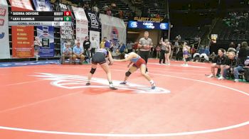 140 Class 2 lbs Cons. Round 1 - Lexi Daniels, Liberty (Wentzville) vs Sierra Devore, Webb City