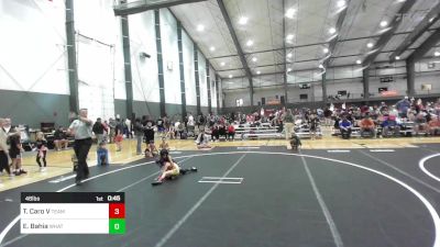 46 lbs Semifinal - Thomas Caro V, Team Aggression vs Ekam Bahia, Whatcom Wrestling Academy