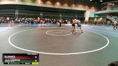 285 lbs Cons. Round 3 - Eli Swartz, Central Catholic vs Julio Ackerman, Pahrump Valley