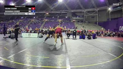 160 lbs Quarters & 1st Wb (16 Team) - Celina Cooke, Colorado Mesa University vs Savannah Gomez, McKendree University