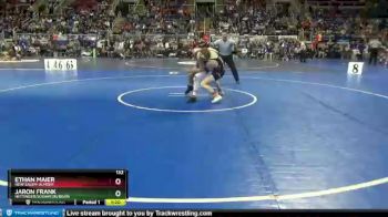 132 lbs Quarterfinal - Jaron Frank, Hettinger/Scranton/Bison vs Ethan Maier, New Salem-Almont