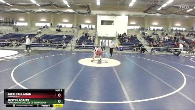 125 lbs Cons. Round 4 - Jack Callahan, Springfield vs Justin Adams, Pennsylvania College Of Technology