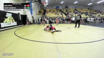 86-92 lbs 5th Place - Jake Potts, Wagoner vs Josiah Moretto, GRAVETTE